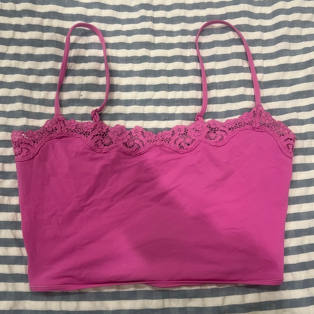 SKIMS LIMITED EDITION Valentines 2024 collection - Pink Fits Everybody Lace tank